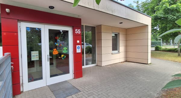 Eingangsbereich der KiTa Am Wellbach in Bielefeld